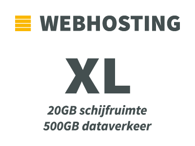 Webhosting Pakket XL