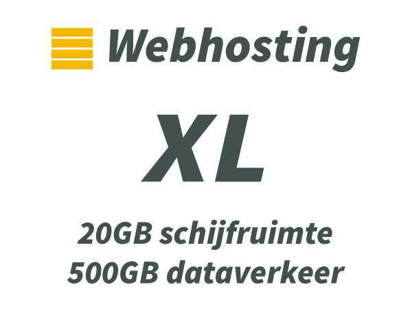 Webhosting Pakket XL