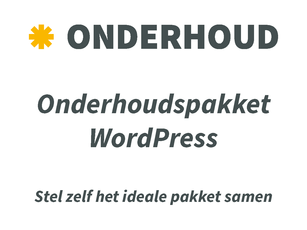 Onderhoudspakket WordPress