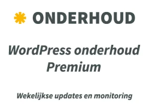 Premium onderhoud WordPress